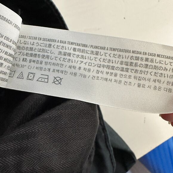 NWT Abercrombie & Fitch Black Denim Straight Leg Khaki Pants 27 / 4 - Picture 10 of 13